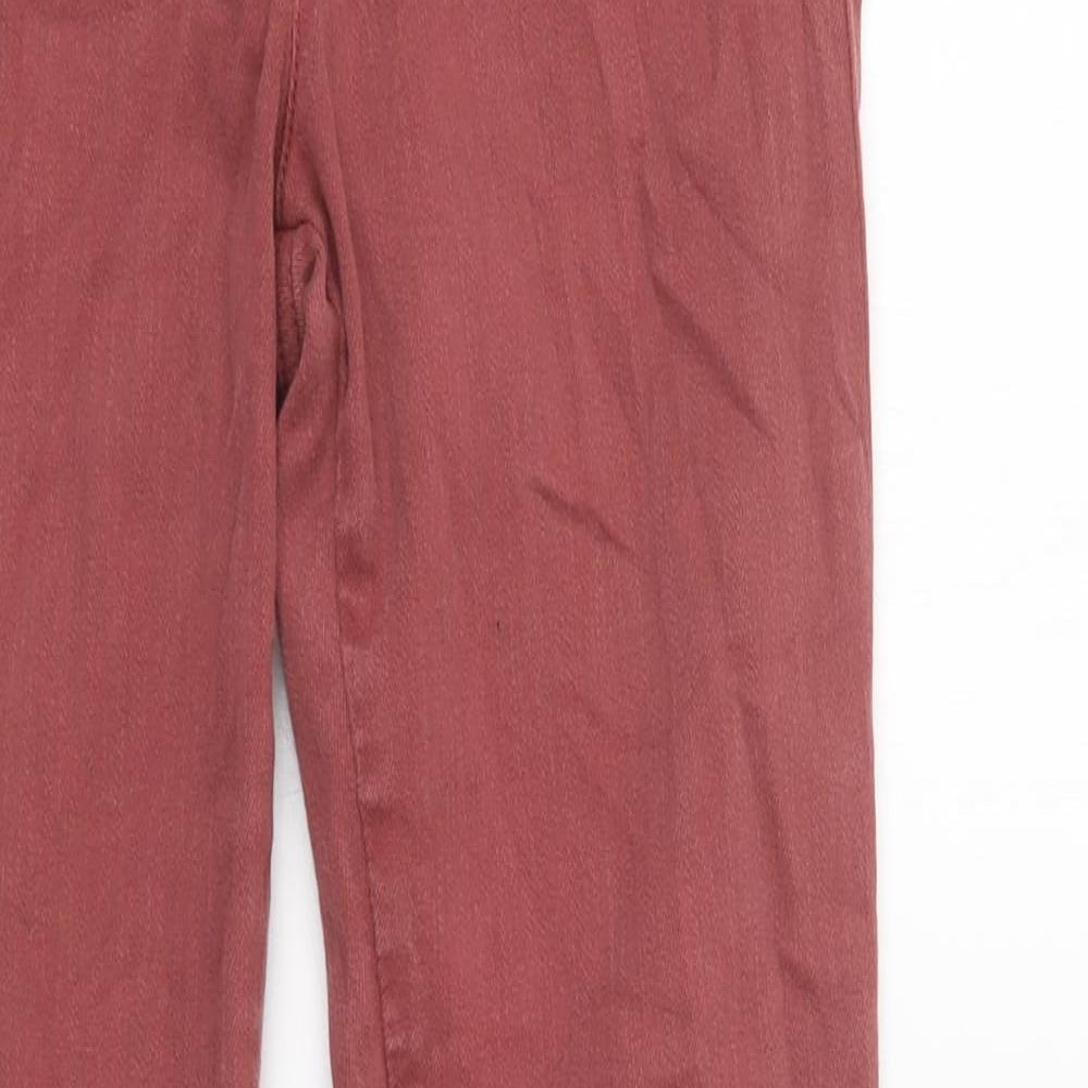 Sisley Womens Pink  Cotton Skinny Jeans Size 27 L30 in Regular Button