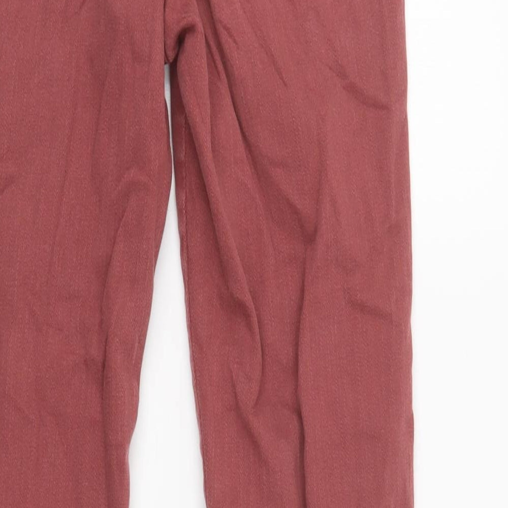 Sisley Womens Pink  Cotton Skinny Jeans Size 27 L30 in Regular Button