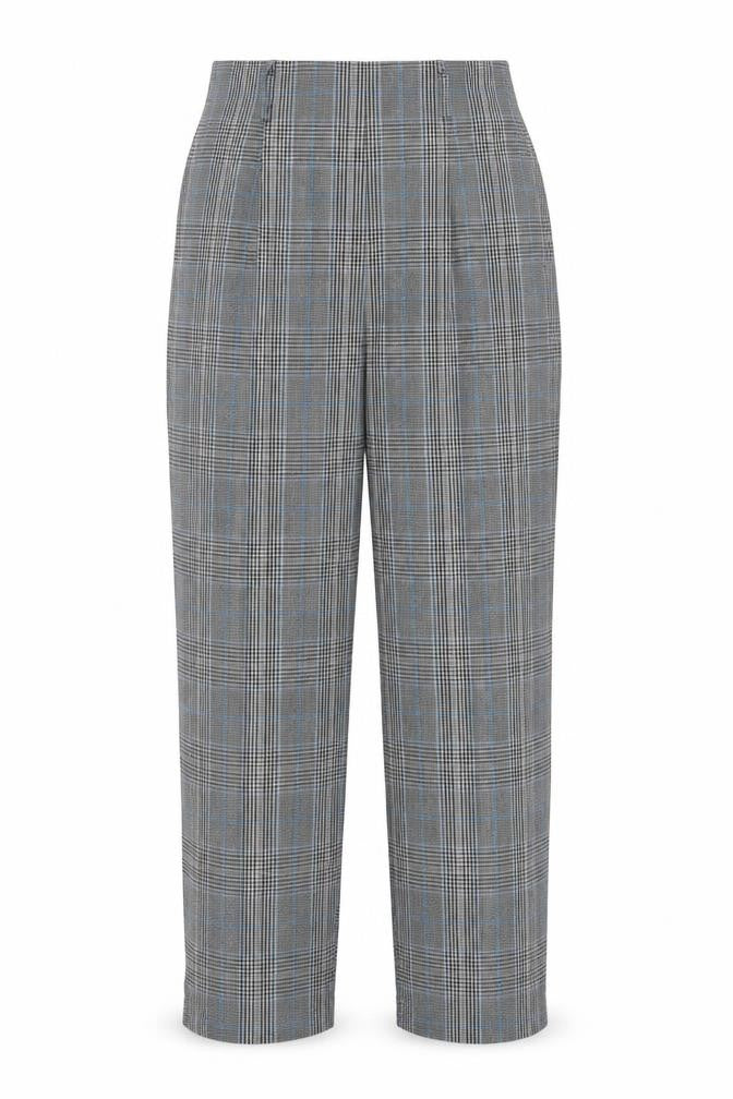 PRETTYLITTLETHING Womens Gold Check Polyester Dress Pants Trousers Size 10 L30 in Regular Zip