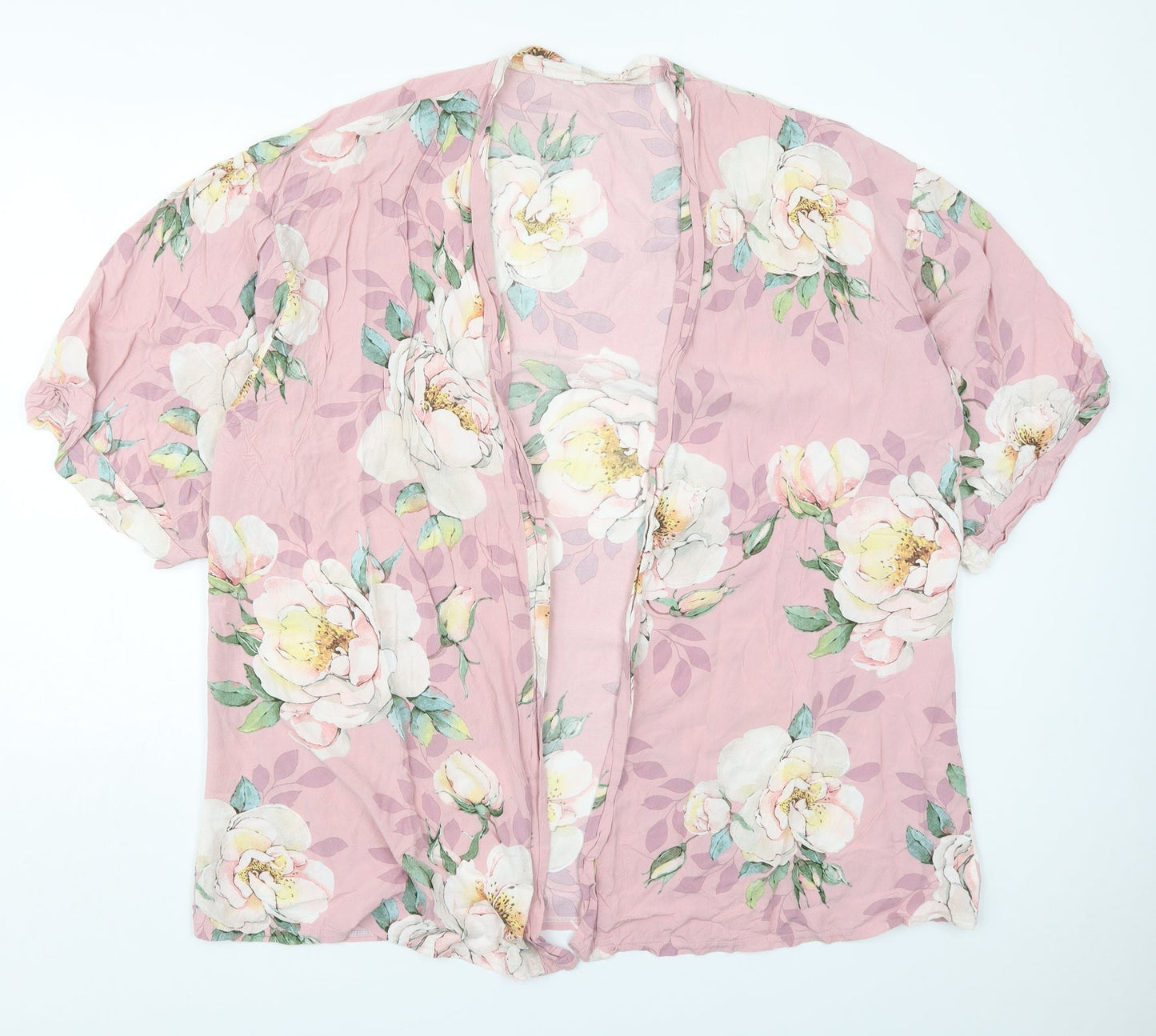 Preworn Womens Pink Floral  Jacket  Size XL