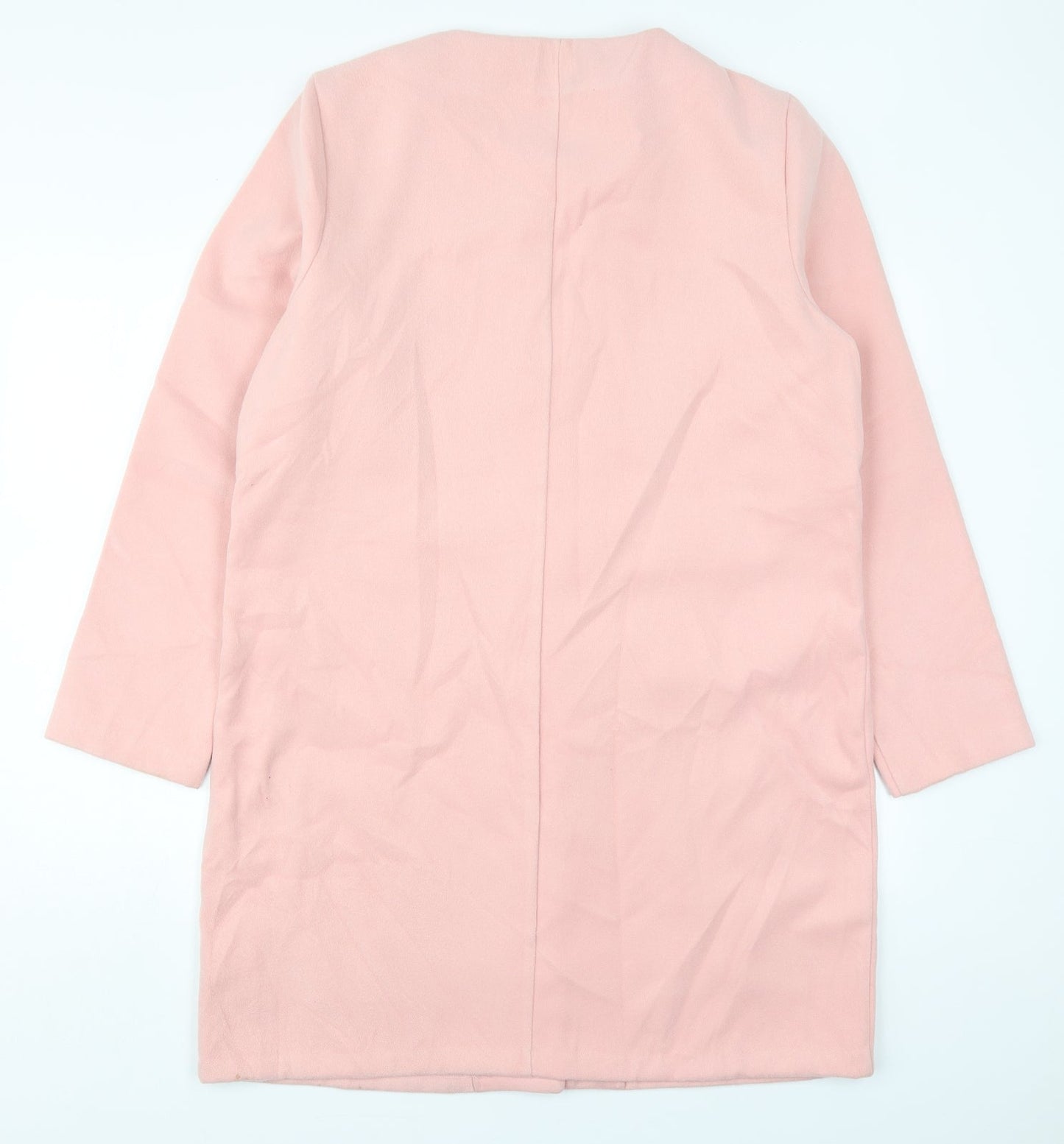 Just Fab Womens Pink   Pea Coat Coat Size XL  Button