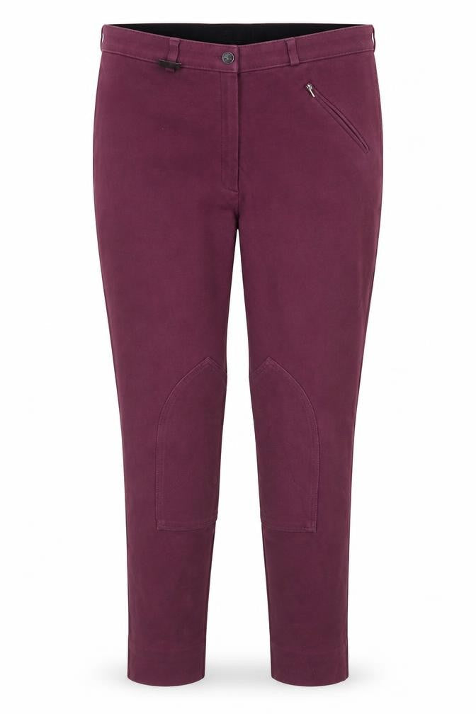 Dublin Womens Purple  Cotton Chino Trousers Size 18 L29 in Regular Hook & Eye