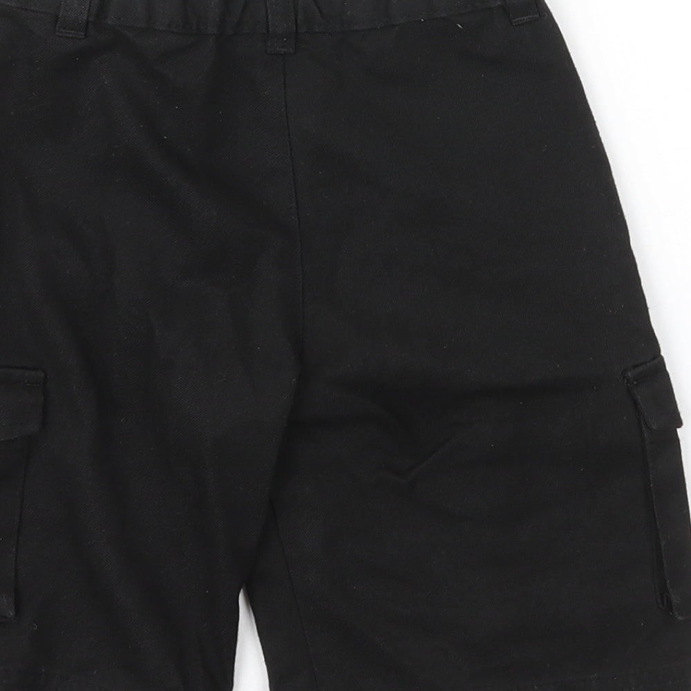 George Boys Black  Viscose Cargo Shorts Size 5 Years  Regular Zip
