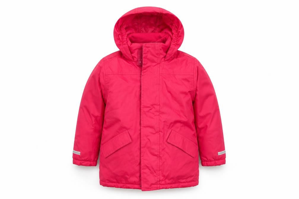 Hill & Woods Boys Red   Parka Coat Size 3 Years  Zip