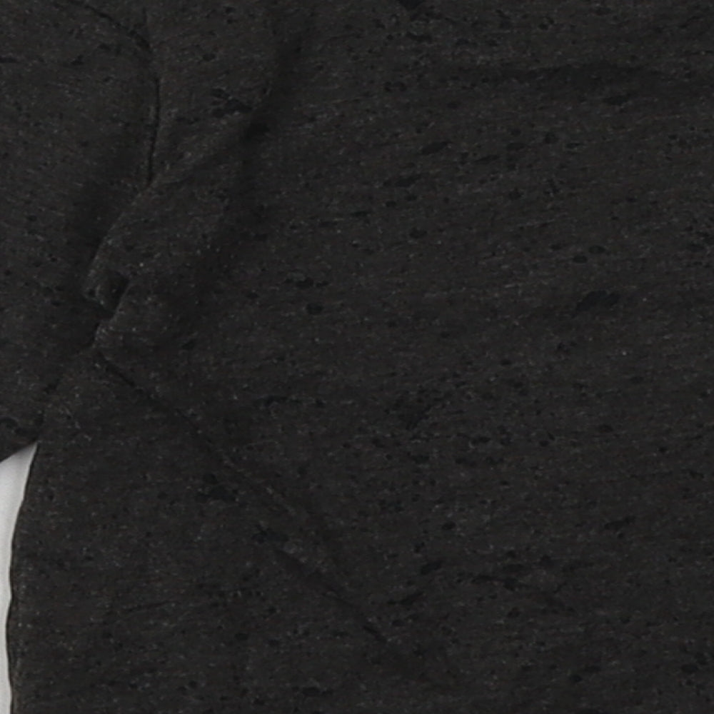 Matalan Girls Grey  Cotton Basic Casual Size 18-24 Months Crew Neck Pullover - Sequin Detail