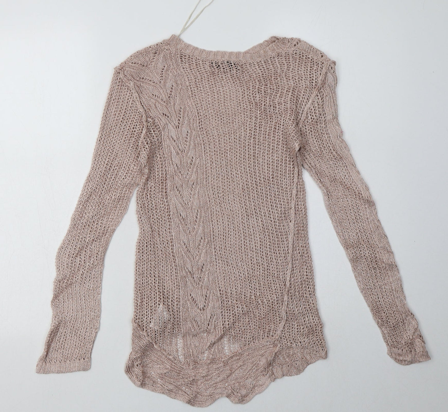 NEXT Womens Pink  Viscose Pullover Sweatshirt Size 10  Pullover