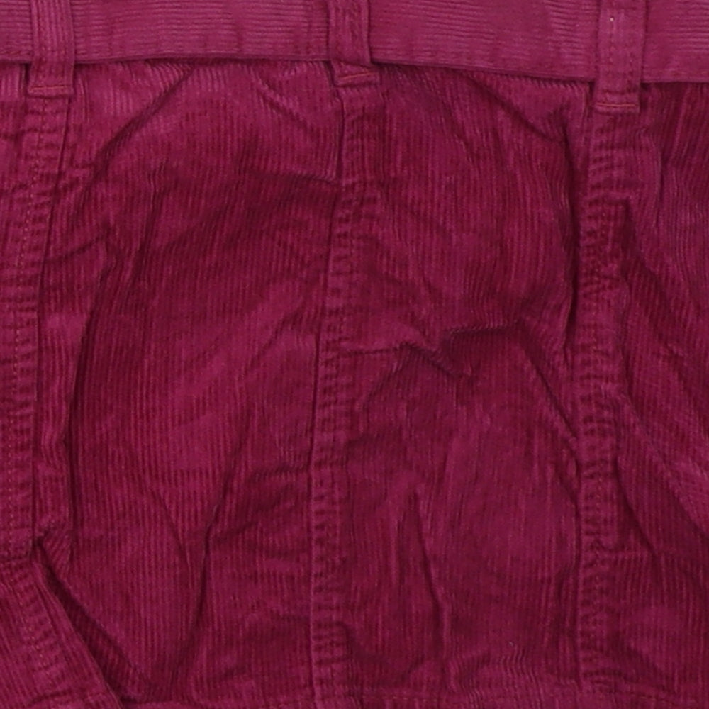 George Girls Purple  Cotton A-Line Skirt Size 6-7 Years  Regular Button