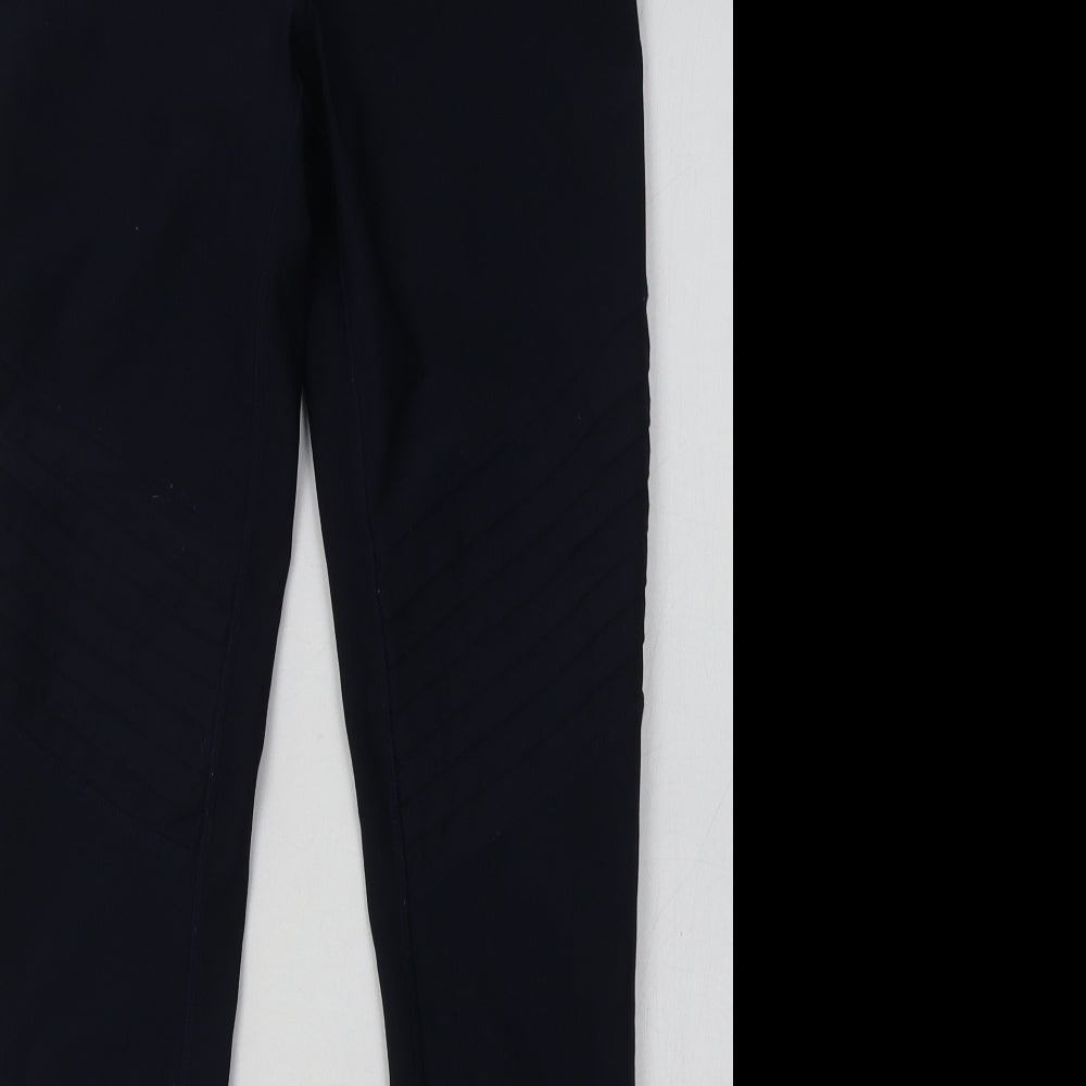 MPG Womens Blue  Polyester Sweatpants Leggings Size 8 L28 in Regular