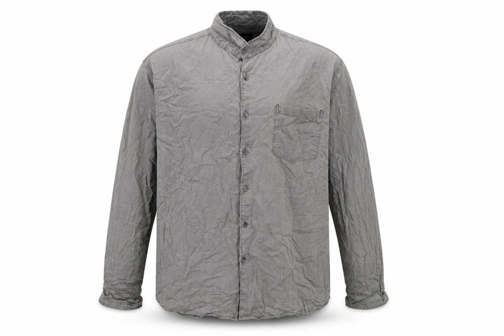Burton  Mens Grey  Cotton  Button-Up Size 2XL Collared