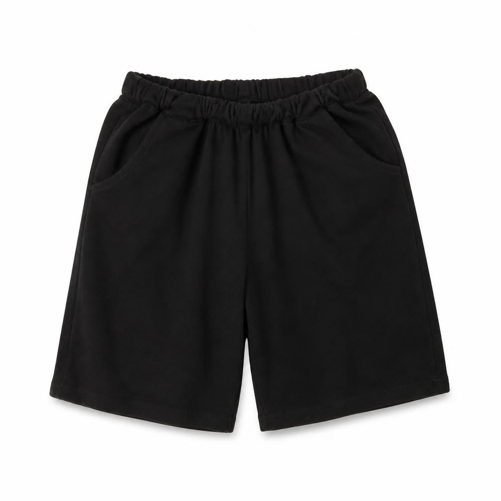 SheIn Girls Black  Cotton Bermuda Shorts Size 10 Years  Regular