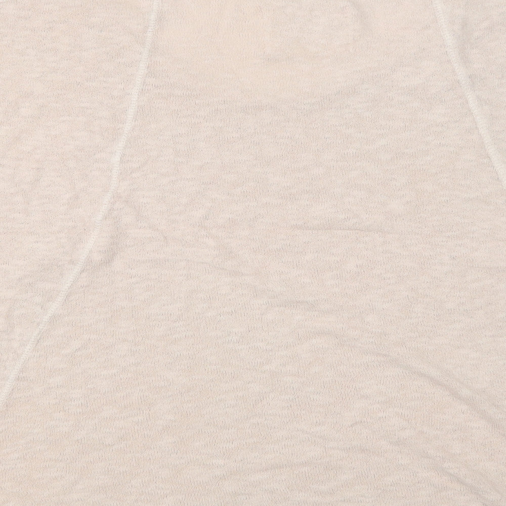 A Postcard From Brighton Womens Pink  Cotton Basic Blouse Size L Crew Neck