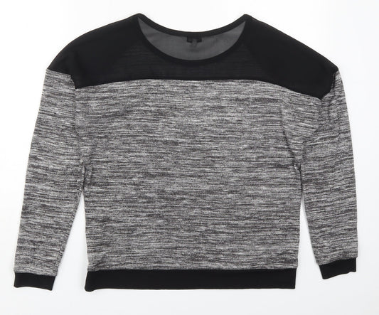 NEXT Womens Grey  Viscose Pullover Sweatshirt Size 14  Pullover