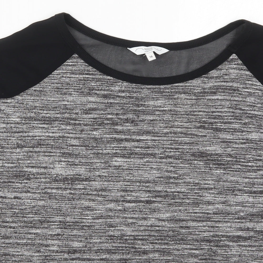 NEXT Womens Grey  Viscose Pullover Sweatshirt Size 14  Pullover