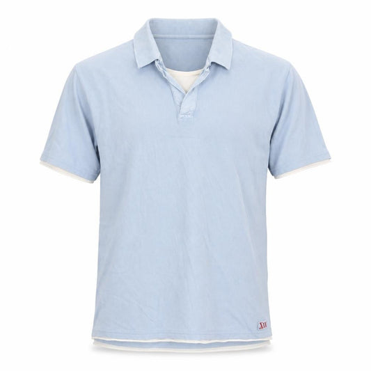Lakeland Mens Blue  Cotton  Polo Size M Collared