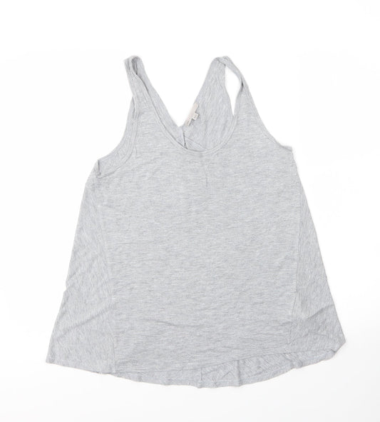 Gap Womens Grey  Viscose Basic Tank Size M V-Neck