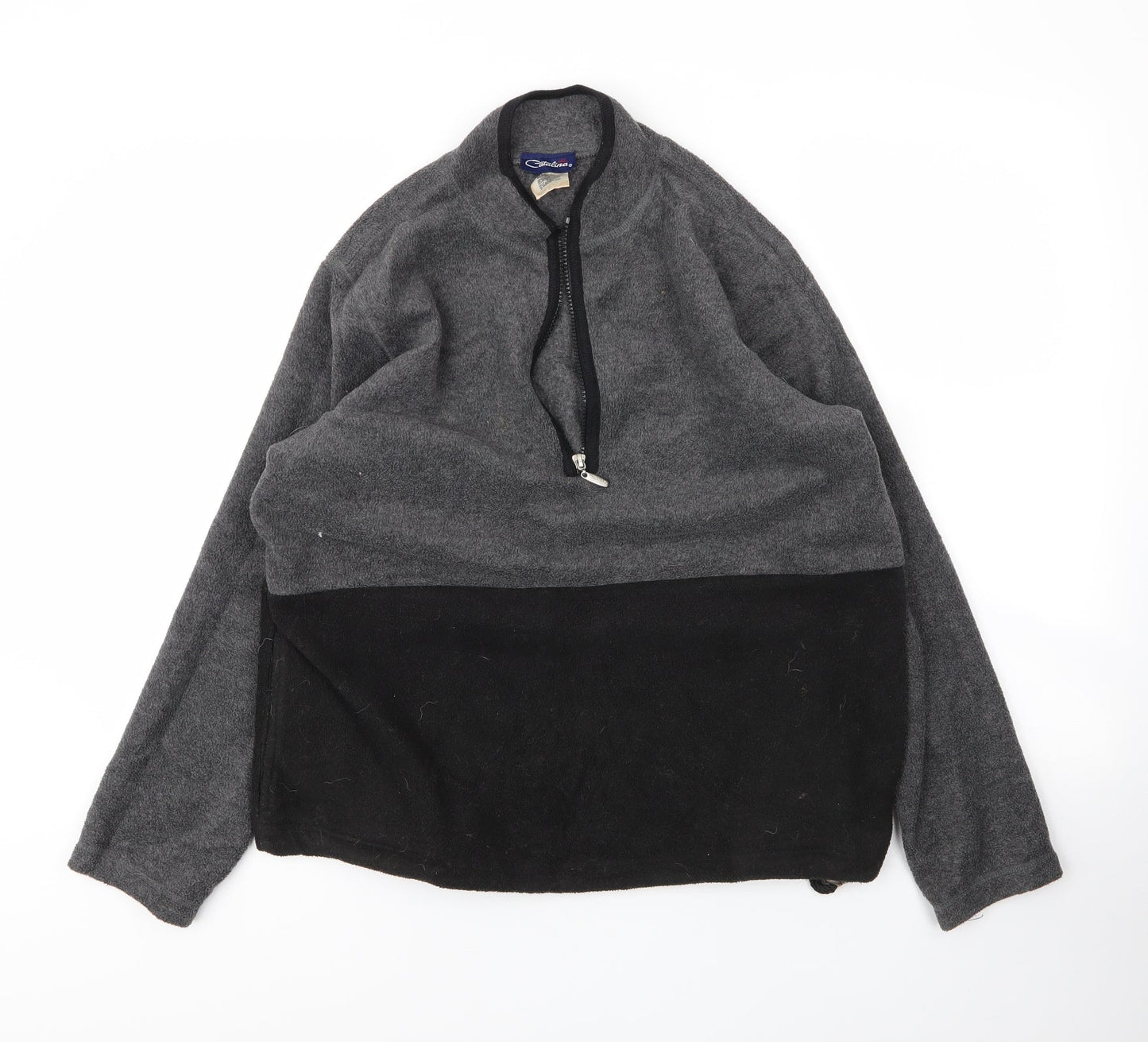 Catalina Mens Grey High Neck  Polyester Pullover Jumper Size S