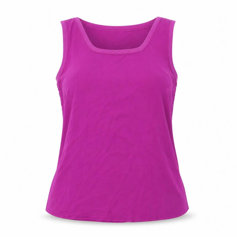 Papaya Womens Purple  Polyester Basic Blouse Size 12 Round Neck
