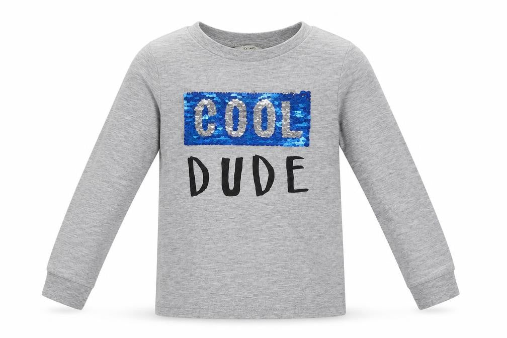 George Boys Grey  Polyester Basic Casual Size 2-3 Years Crew Neck Pullover - cool dude