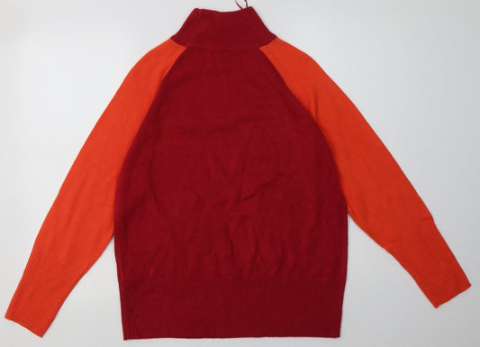 Marks and Spencer Womens Red  Acrylic Pullover Sweatshirt Size S  Pullover