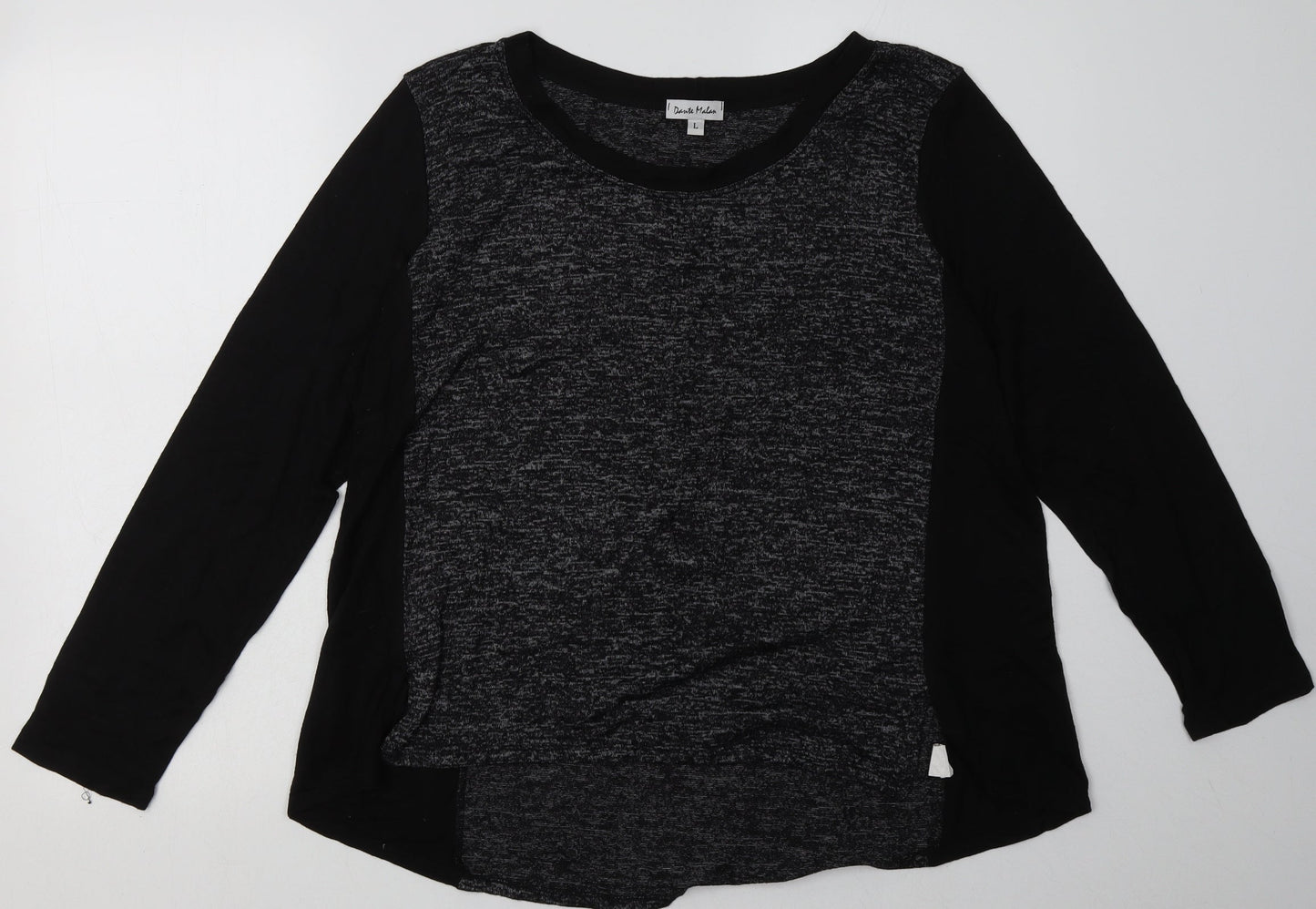 dante malan Womens Grey  Viscose Pullover Sweatshirt Size L  Pullover