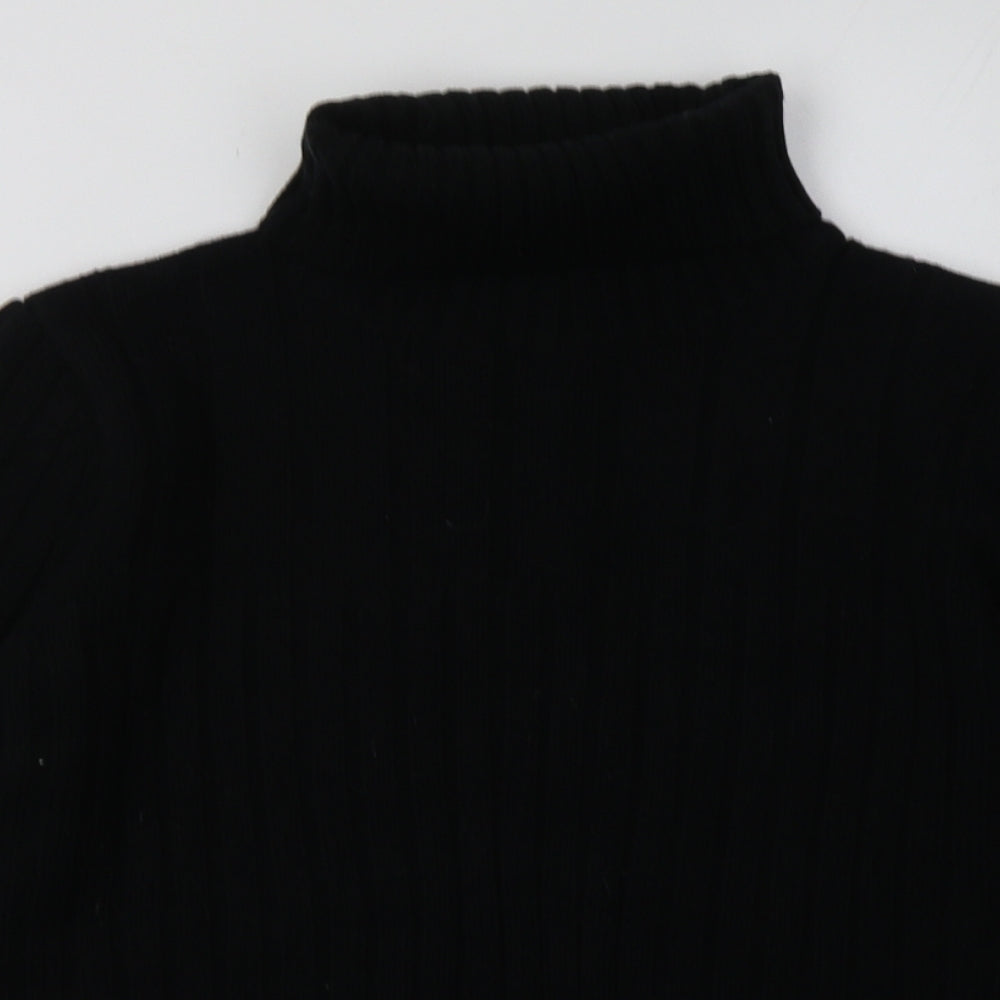 Preworn Womens Black  Acrylic Pullover Sweatshirt Size 12  Pullover