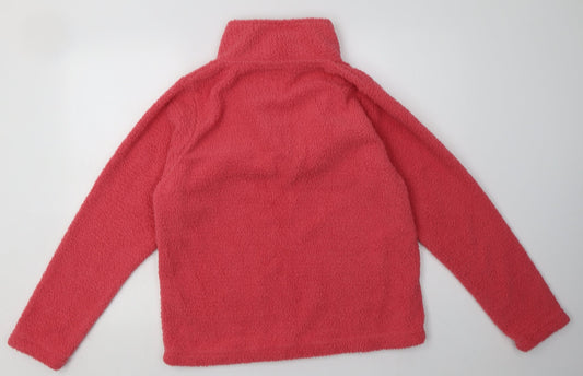 EWM Womens Pink  Polyester Pullover Sweatshirt Size M  Button