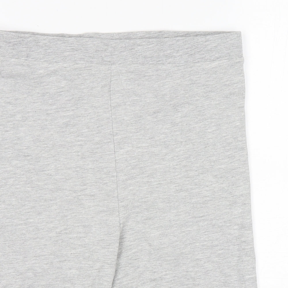 Preworn  Womens Grey  Cotton Biker Shorts Size M  Regular