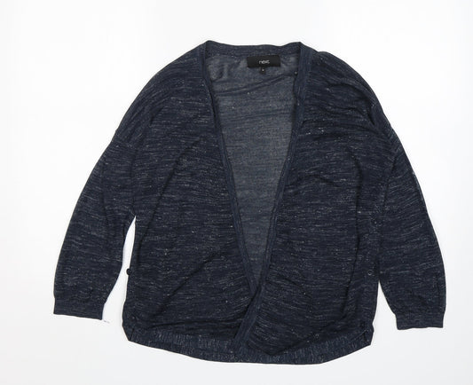 NEXT Womens Blue V-Neck  Acrylic Cardigan Jumper Size 10