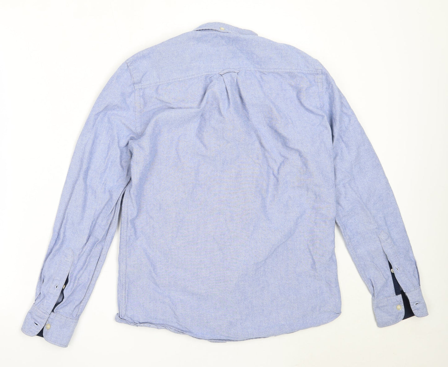 NEXT Mens Blue  Cotton  Button-Up Size S Collared
