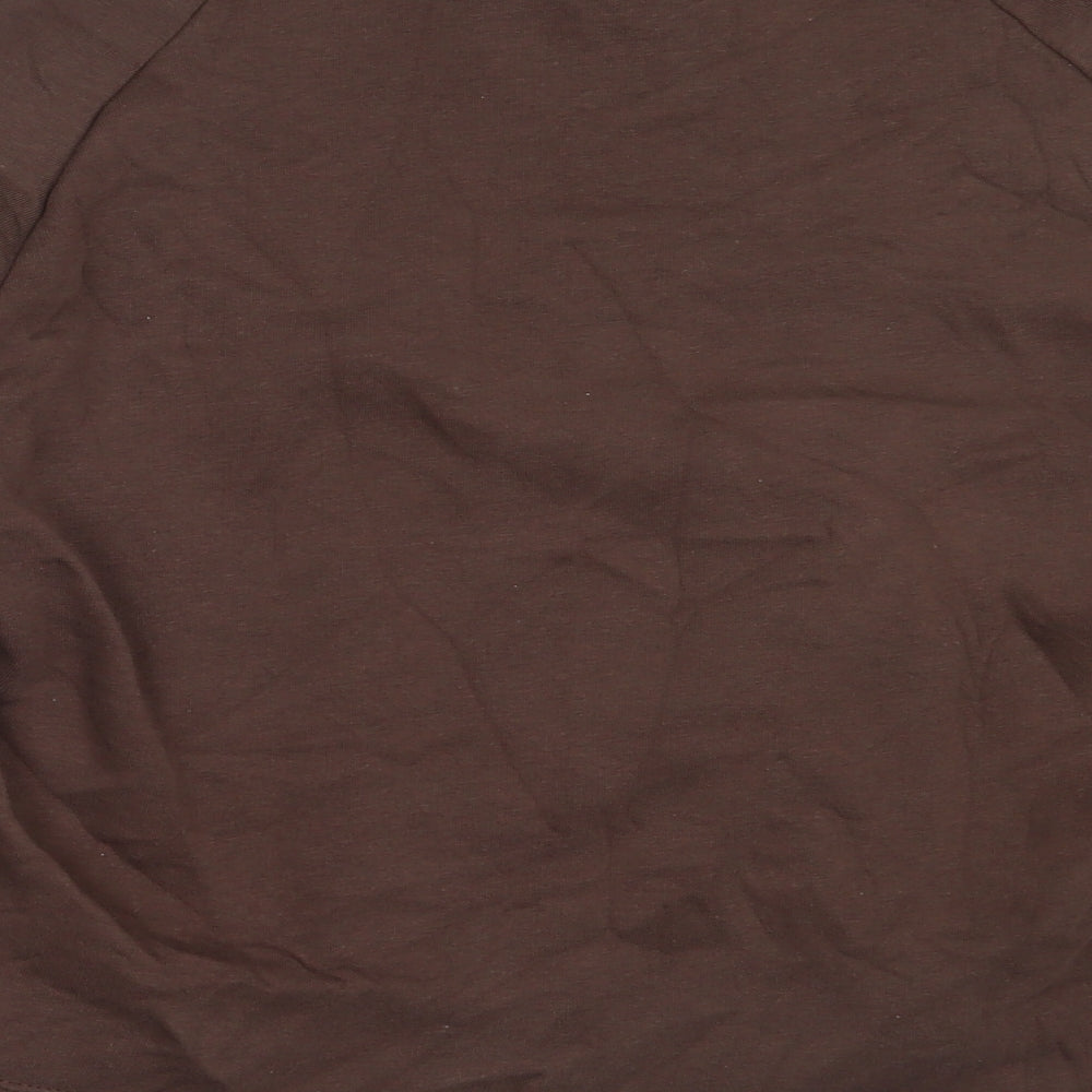 Primark Womens Brown  Cotton Pullover Sweatshirt Size S