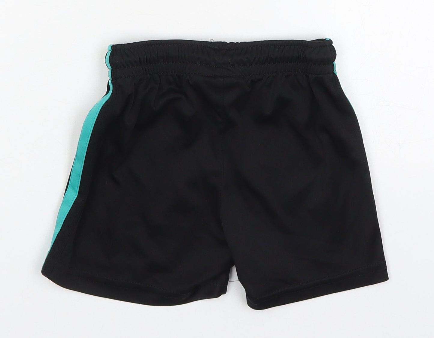 Preworn Boys Black  Polyester Sweat Shorts Size 4 Years  Regular  - Real Madrid