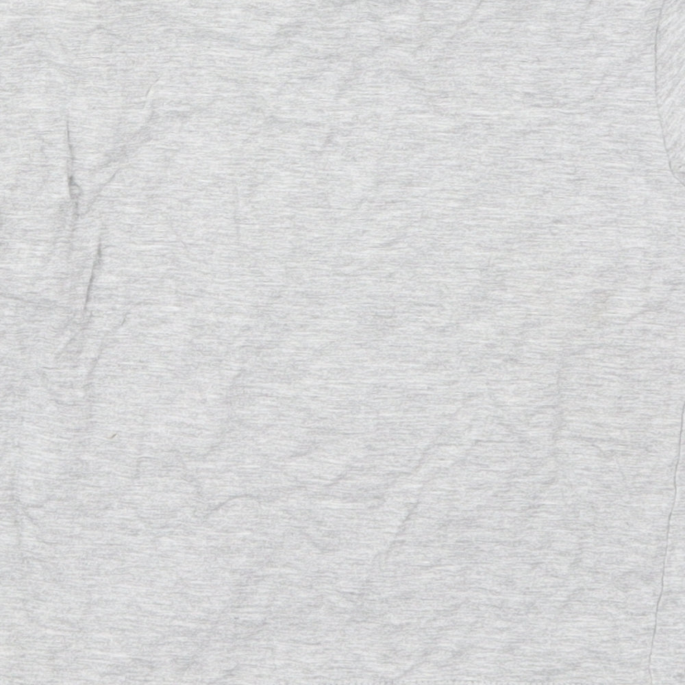 George Boys Grey  Cotton Basic T-Shirt Size 3-4 Years Crew Neck Pullover - Let's Get Noisy