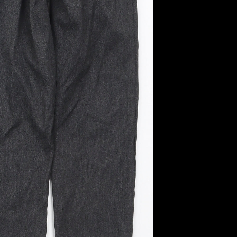Marks and Spencer Boys Grey  Polyester Dress Pants Trousers Size 6-7 Years  Regular Hook & Eye