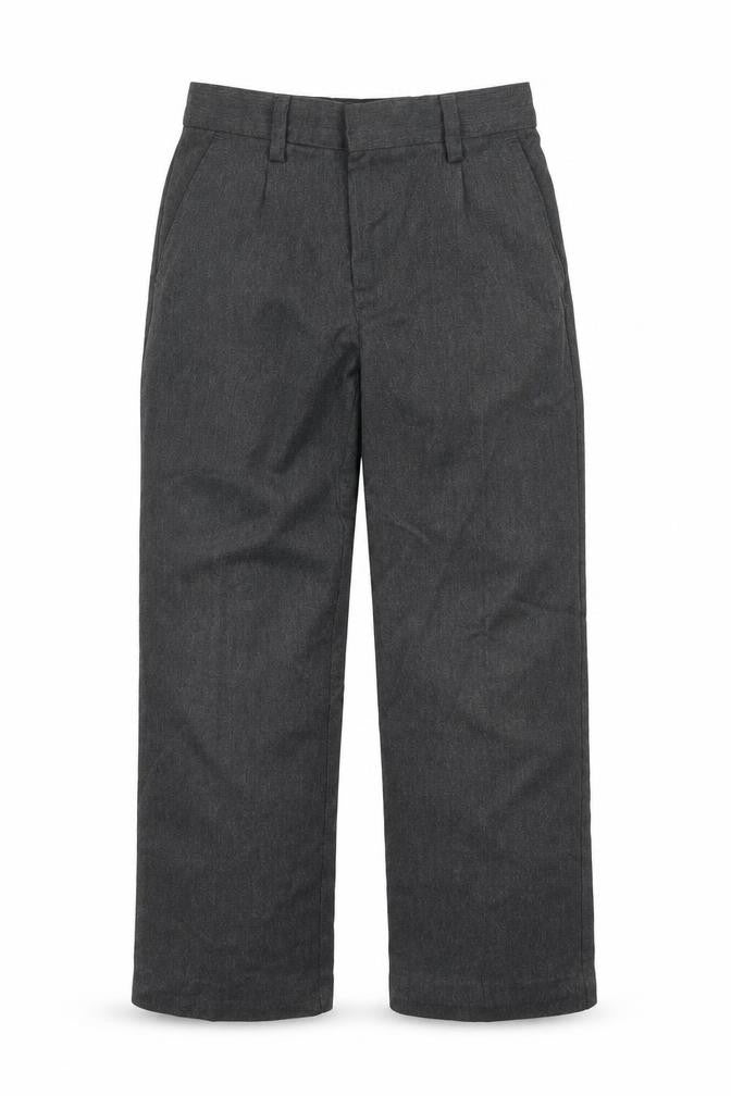 Marks and Spencer Boys Grey  Viscose Dress Pants Trousers Size 6-7 Years  Regular Hook & Eye