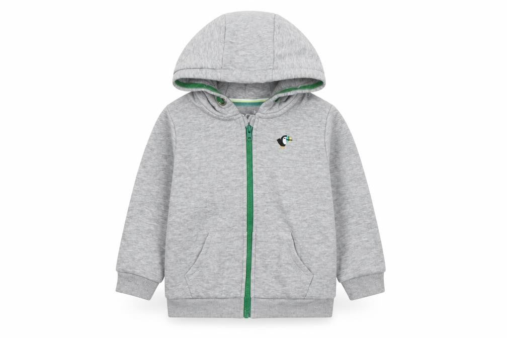 F&F Boys Grey   Jacket  Size 12-18 Months   Zip - Toucan
