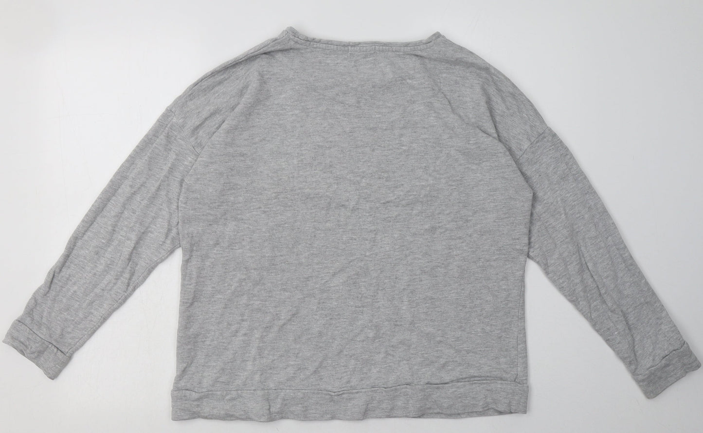 Matalan Womens Grey  Cotton Pullover Sweatshirt Size L  Pullover - voila