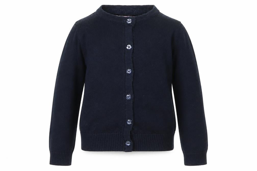 Primark Girls Blue Round Neck  Cotton Cardigan Jumper Size 2 Years  Button