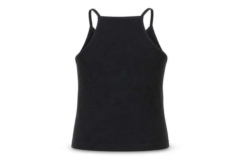 H&M Girls Black  Cotton Camisole Tank Size 11 Years Round Neck