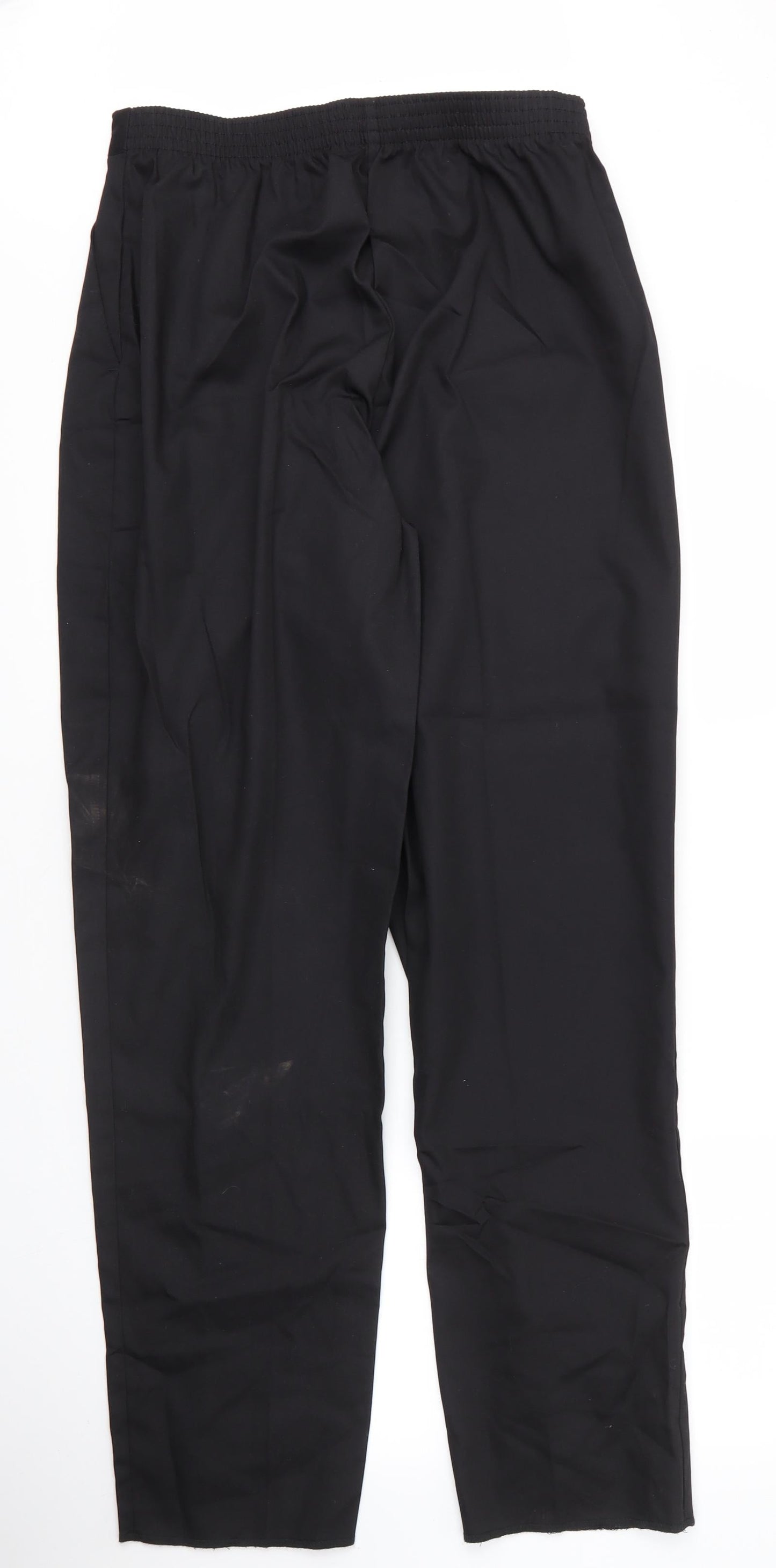 Alexandra Womens Black  Cotton Trousers  Size 16 L32 in Regular Zip
