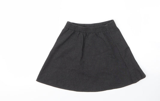 George Girls Grey  Viscose A-Line Skirt Size 4 Years  Regular