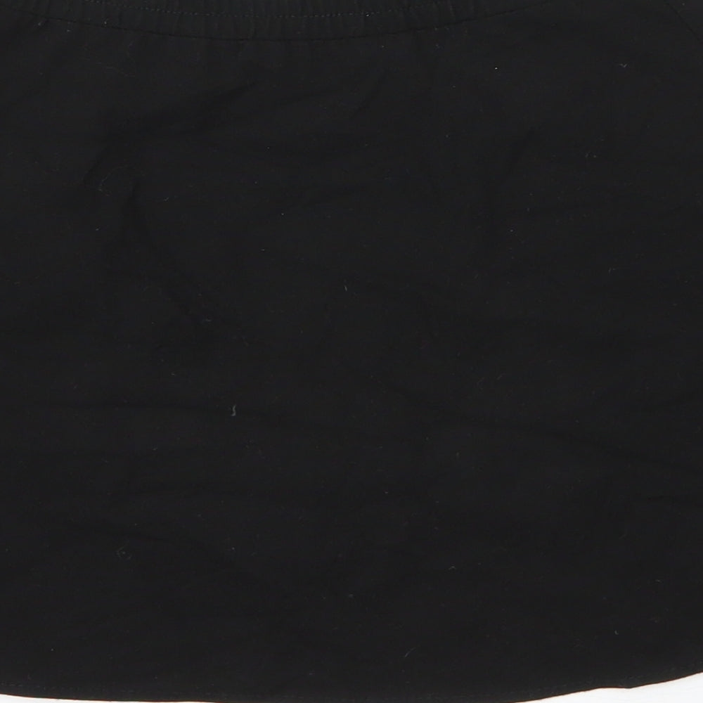 George Girls Black  Viscose A-Line Skirt Size 6 Years  Regular