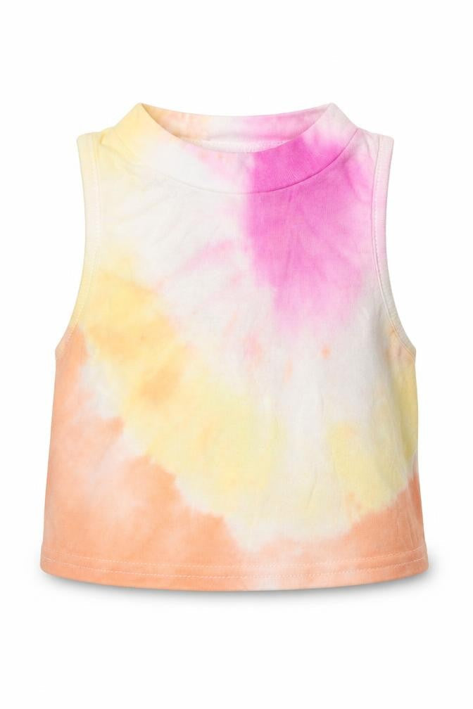 Shein  Girls Multicoloured  Cotton Basic Tank Size 7 Years Round Neck