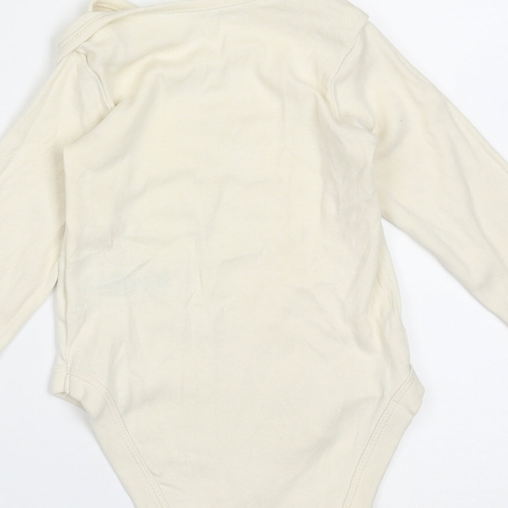 Marks and Spencer Baby Ivory  Cotton Babygrow One-Piece Size 12-18 Months