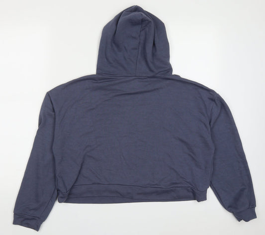 Jeff & Co Womens Blue  Polyester Pullover Hoodie Size 12  Pullover