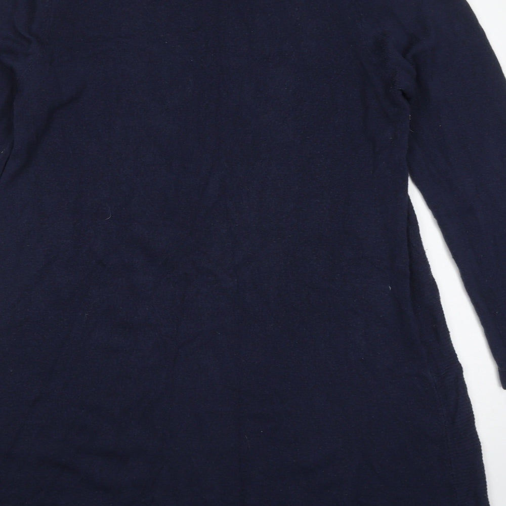 Primark Womens Blue  Acrylic Jumper Dress  Size 6  Round Neck Pullover