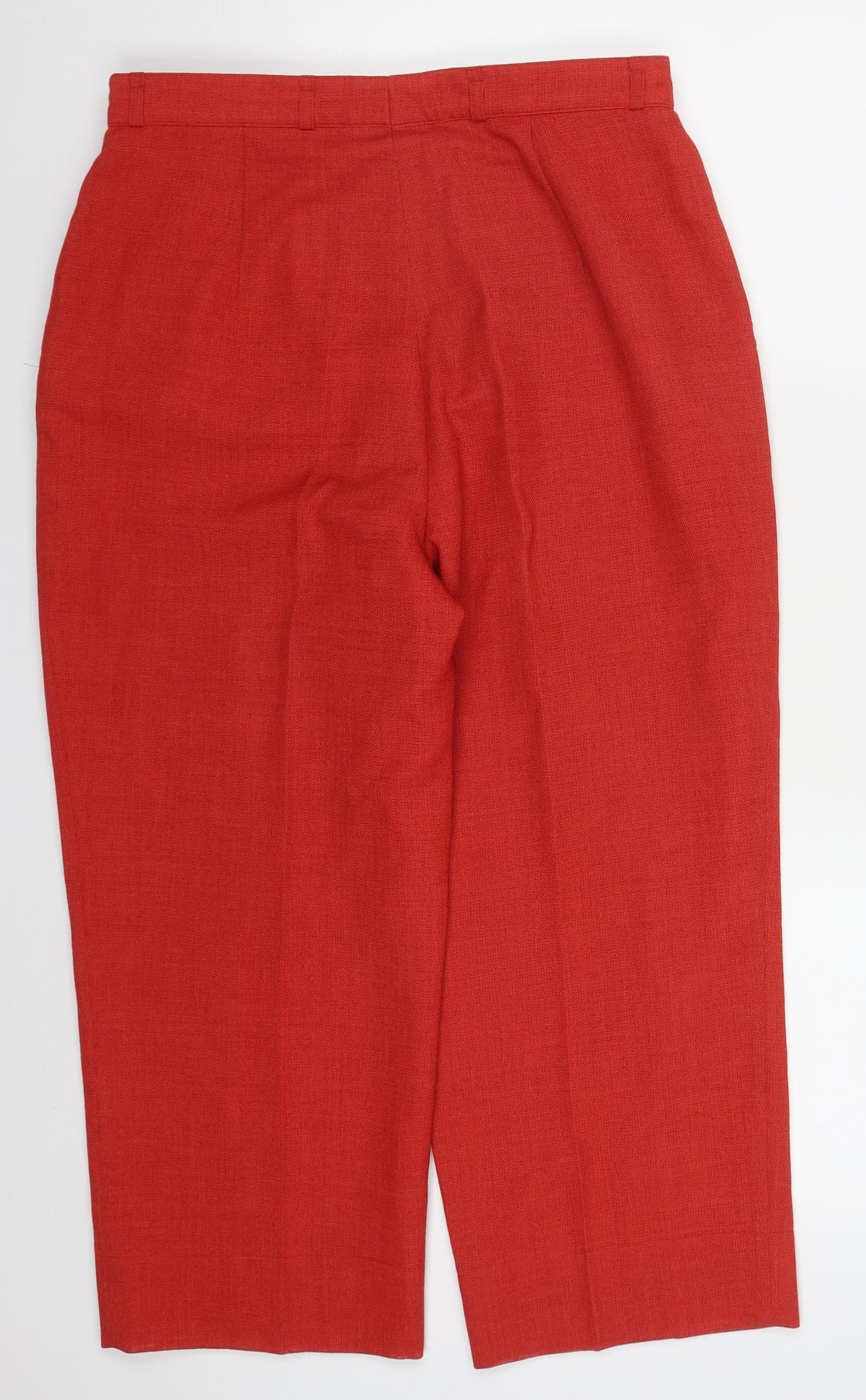 Gerry Weber Womens Red  Polyester Trousers  Size 30 in L23 in Regular Button