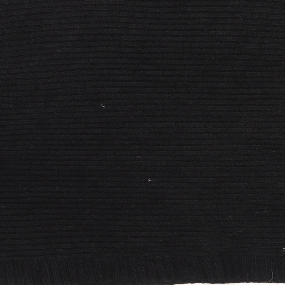 New Look Womens Black Round Neck  Acrylic Pullover Jumper Size L