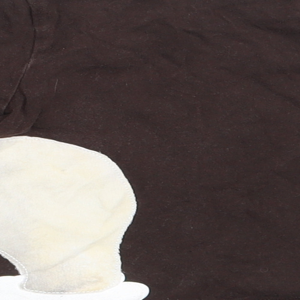 Gap Boys Brown  Cotton Basic T-Shirt Size 12-18 Months Round Neck