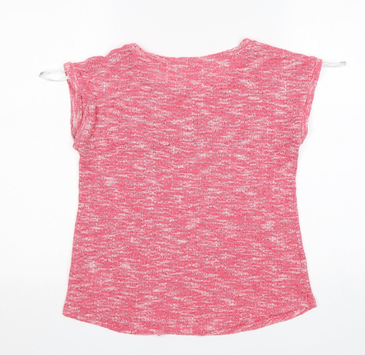 New Look Womens Pink Round Neck  Polyester Pullover Jumper Size 12