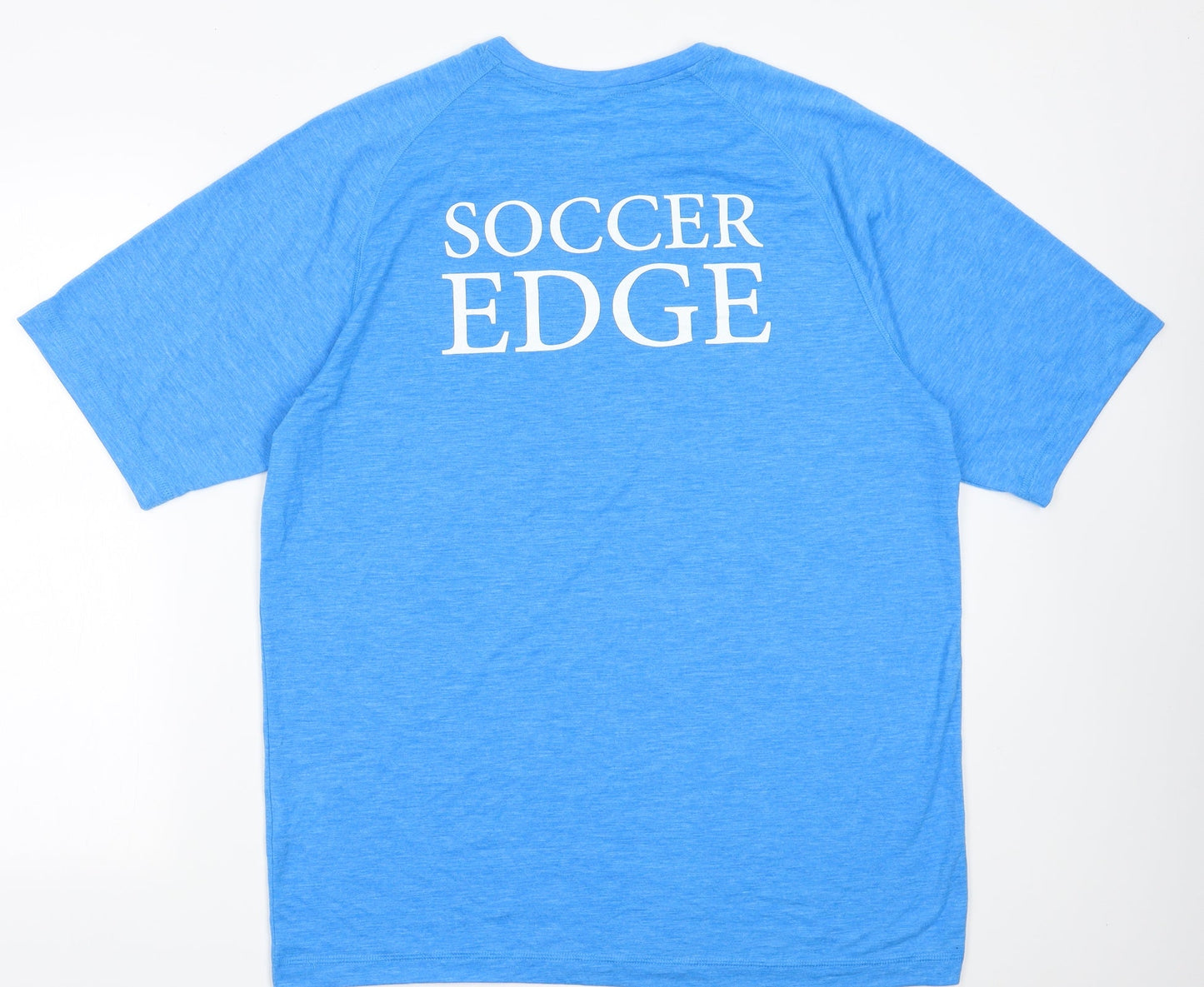 sport tek Mens Blue  Polyester Basic T-Shirt Size L Crew Neck Pullover - soccer edge